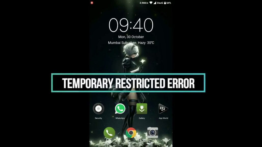 Error restricted. Error restricted