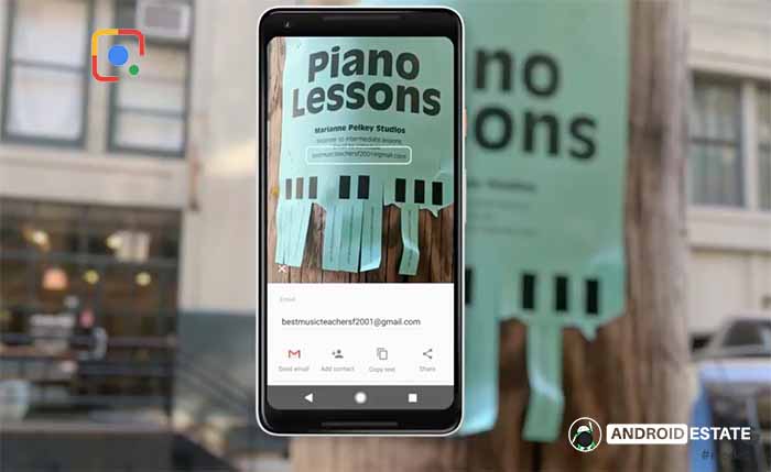 google lens text